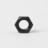 MoyoCodi M6-1 (50 Pack) 304 18-8 Inch Hex Head Nuts, Black Oxide Stainless Steel Hexagon Nuts, Hex Drive, Standard