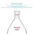 StonyLab Borosilicate Glass 500mL Heavy Wall Recovery Flask with 24/40 Outer Joint