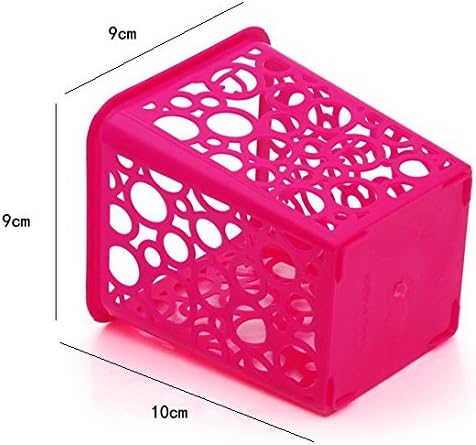 Desktop Office Storage Organizer, Hollow Pen Pencil Holder Basket, Set of 4
