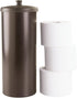 mDesign Free Standing Toilet Paper Holder - Toilet Paper Storage for Bathroom - Toilet Roll Holder Free Standing