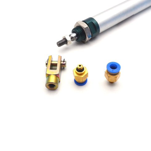 Pneumatic Cylinder 16mm Bore 100mm Stoke Air Cylinder Double Action Single Rod with Mounting Accessories
