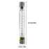Plastic Tube Water Flow Meter Liquid Rotameter Flowmeter 0.5-5 GPM / 1.8-18 LPM Widely Used for Water Gas Liquid Pipeline Industrial