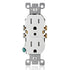 Leviton T5320-WMP 15 Amp 125V Tamper Resistant Duplex Receptacle, White, 10 Count