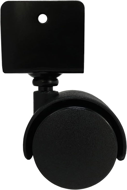 Shepherd Hardware 9420 1-5/8-Inch Twin Wheel Office Chair Caster, 11/16-Inch U-Bracket, 40-lb Load Capacity, 2-Pack,