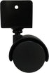 Shepherd Hardware 9420 1-5/8-Inch Twin Wheel Office Chair Caster, 11/16-Inch U-Bracket, 40-lb Load Capacity, 2-Pack,