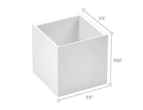 Bostitch Office Konnect Pencil Cup Desk Organizer, White Pen Cup for Office Supplies