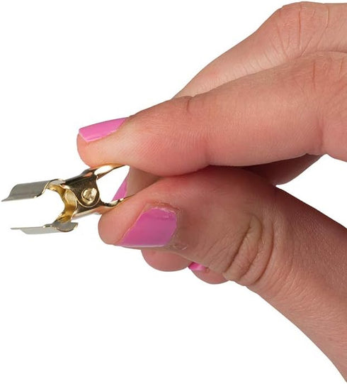 JAM PAPER Metal Bulldog Clips, Small, 22mm, Gold, 25/Pack