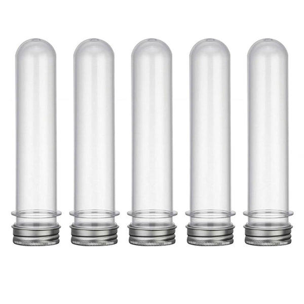30ml Clear Plastic Test Tubes, 25pcs with Screw Caps for Candy and Beads Storage, Scientific Experiments Tubes