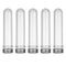 30ml Clear Plastic Test Tubes, 25pcs with Screw Caps for Candy and Beads Storage, Scientific Experiments Tubes
