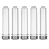 30ml Clear Plastic Test Tubes, 25pcs with Screw Caps for Candy and Beads Storage, Scientific Experiments Tubes