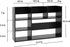 MASAKA B&W Large Desktop Organizer Storage Shelf for Office Supplies, DIY Wood Bookshelf, Black