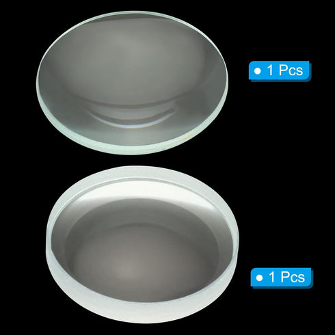 PATIKIL 0.4" (10mm) Focal Length Double Convex and Concave Lens Set for Physics Experiment Classroom, Clear