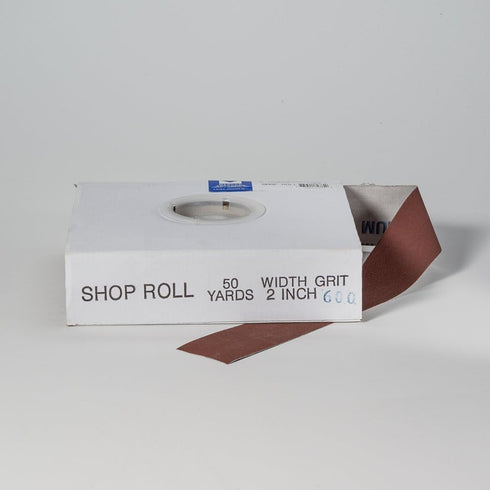 Mercer Industries 2" x 50 yards Shop Roll, 600 Grit