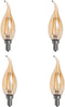 HERO-LED CA10-DSGT-2W-WW22 Dimmable Gold Tint CA10 E12 2W Candelabra Style LED Filament Chandelier