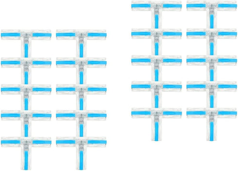 Scicalife 20pcs Butt Splice T-Type Butt Connector Crimp Connectors, Insulated Electrical Waterproof Terminals