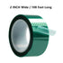 MISSYOUNG Green Polyester Thermal Adhesive Tape for Epoxy Resin Molding, High Temperature Masking Tape (2 in x 108 FT)