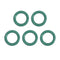 uxcell Fluorine Rubber O-Rings, 12mm OD 7.2mm ID 2.4mm Width FKM Seal Gasket, Green, Pack of 5