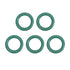 uxcell Fluorine Rubber O-Rings, 12mm OD 7.2mm ID 2.4mm Width FKM Seal Gasket, Green, Pack of 5