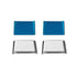 Under Cabinet Lights Magnetic Stickys 4PCS - Replacement Magnetic Strips with Adhesive Backing for Under Cabinet