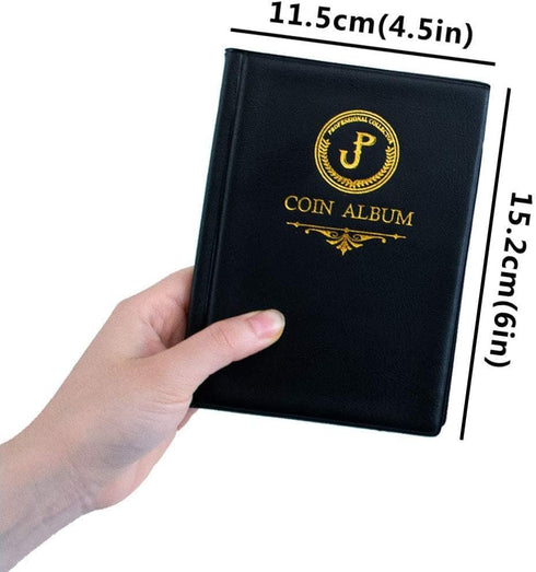 Uncle Paul Coin Album, Coin Holder Coin Collection Book for Penny/Nickel/Dime/One Pound/20 Pence/10 Pence, 120 Pockets