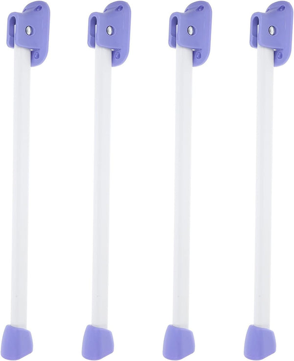 SHINYPASING Foldable Table Legs 33cm Metal Folding Legs for Side Table 4pcs Set
