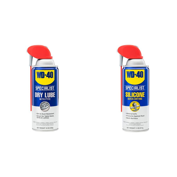 WD-40 Specialist Dry Lube with Smart Straw Sprays 2 Ways, 10 OZ