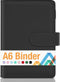 Sooez A6 Binders, Budget Binder, 6 Ring Binder with Magnetic Buckle Closure, A6 Leather for Women