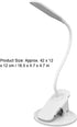 360 Topyond Desk Lamp with Clamp, Adjustable USB Clip Light, Eye Caring Reading Lamp with Heat-Resistant Base for Home
