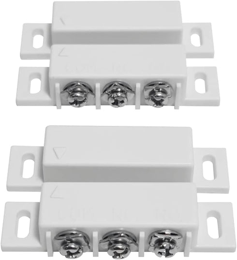 2 Sets NO&NC Magnetic Switch Door Contact Sensor, Surface Mounted
