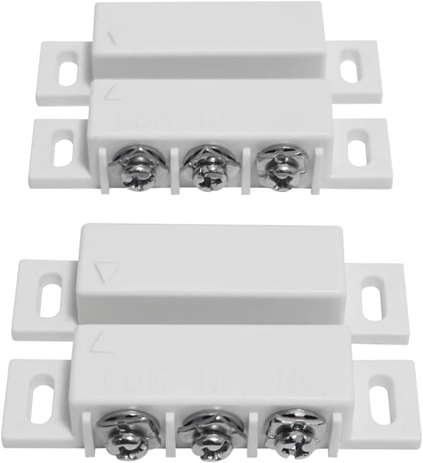 2 Sets NO&NC Magnetic Switch Door Contact Sensor, Surface Mounted