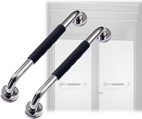 NGEWFGH 2 Pack Anti-Slip Bathroom Grab Bars, Stainless Steel Shower Handrails Wall Mount