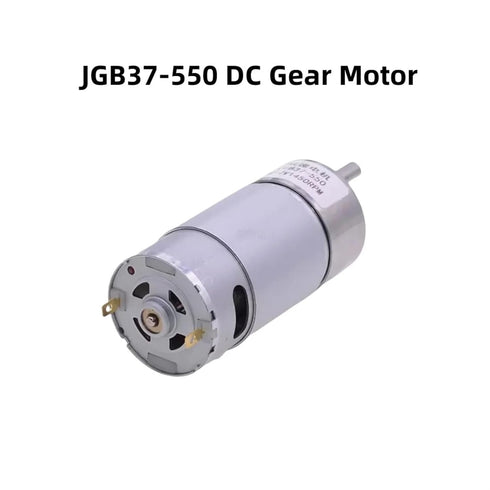 RNUDBLSK 6V12V JGB37-550 37mm Model(9rpm) DC Gear Motor with Bracket Metal Gear Low Speed Large for Smart Car/Robot/Toy