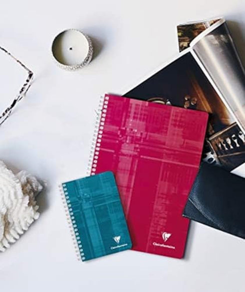 Clairefontaine Wirebound Notebook - Ruled 50 Sheets, 3 x 4 3/4, Sold Individually (Assorted Cover Color Random)