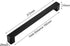CHENCHEN96 2 Pack 192mm) Cupboard Handles Zinc Alloy Bedside Table Knobs Black Wardrobe Handles Solid Wine Cabinet Door