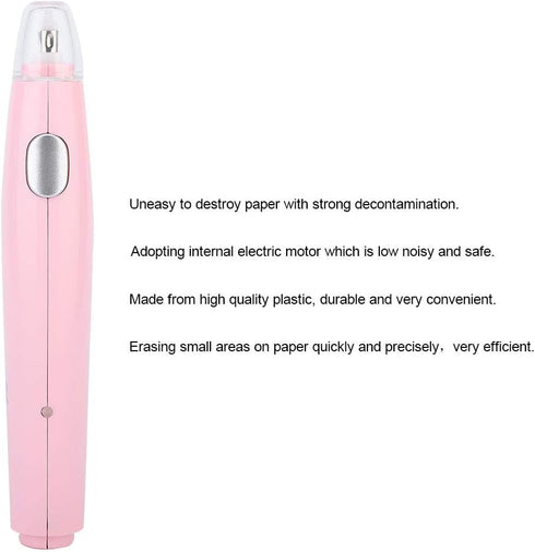 Zerodis Electric USB Charging Refillable Eraser, Battery Operated Pencil Eraser with 16 Replacement Refills,