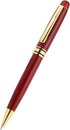 Juvale 2-Pack Luxury Ballpoint Pen Set for Men - Cherry Red Wood Finish, Brown - Smooth 0.7mm Black Ink
