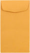 JAM PAPER #6 Coin Business Envelopes - 3 3/8 x 6 - Brown Kraft - 50/Pack