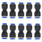 zjxed 6mm OD x 4mm OD Pneumatic Quick Connector Push to Connect Fittings (Pack of 10)