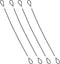 4 pcs Stainless Steel Wire Cable with Loops, 20 Inch Vinyl Coated Rope for Outdoor Travel Home Hanging