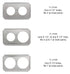 TrueCraftware 2 6-1/2 8-1/2 4 7 Inset - Hole Stainless Steel Steam Table Adapter Plate and fits qt and qt. Pans