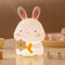 Bunny Night Light for Kids, 3 Level Dimmable Rabbit Nursery Nightlight, 1200mAh