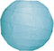 Luna Bazaar Premium Paper Lantern, Lamp Shade (20-Inch, Free-Style Ribbed, Ice Blue)