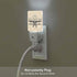 Chrobak LED Night Light,Vintage Retro Airplane LED Night Light Plug into Wall with Dusk to Dawn Light Sensor White