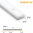 POWERTEC 17" HDPE Miter Bar w/Screws for Table Saw Sled, Taper Jig, Miter Slot Runners, Fits 3/4" x 3/8" Slot on Table Saw, Router Table, Band Saw, Woodworking tools & Accessories, 4PK (71793)