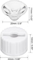 uxcell 10 pcs 20mm LED Lens 60 Degree with White Holder for 1W 3W High Power LED Light