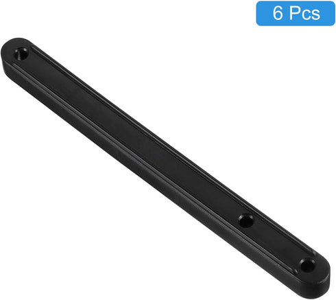 6Pcs 180mm uxcell Drawer Slides, - Plastic Drawer Rails, Side Mounted Grooved Guide Rails for Cabinet Drawers Bedside
