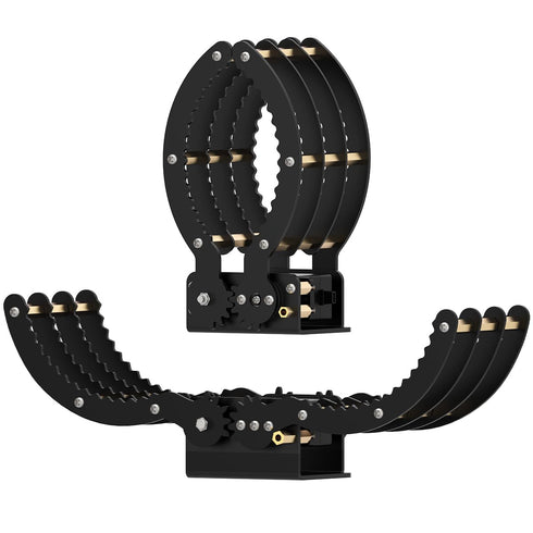 1LB 0-9in Robotic Claw Full Metal Wave Edge Clamp Robot Hand Gripper Grabber, Max Grab Weight & Open Range High Torque