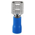 Baomain 1/4" Female & Male Spade Connectors, 16-14 AWG Insulated Crimp Terminals, Blue (200-Pack)