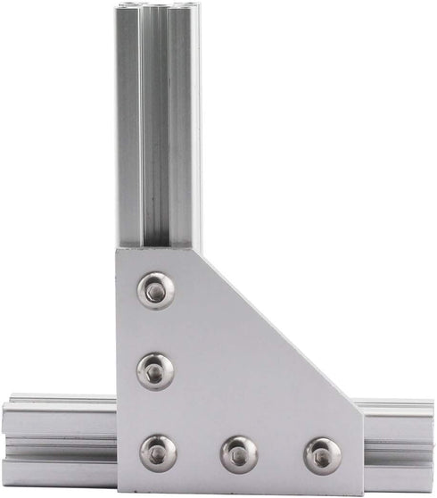 2020 Series L Shape Joint Plate Bracket Kit - 4pcs Joint Plate, 20pcs M5 T-Slot Nuts, 20pcs M5x8mm Screws