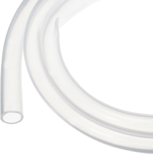 1.5m Clear Silicone Tubing, 10mm(3/8") ID x 13mm(1/2") OD Pure Industrial Plastic Hoses for Pump